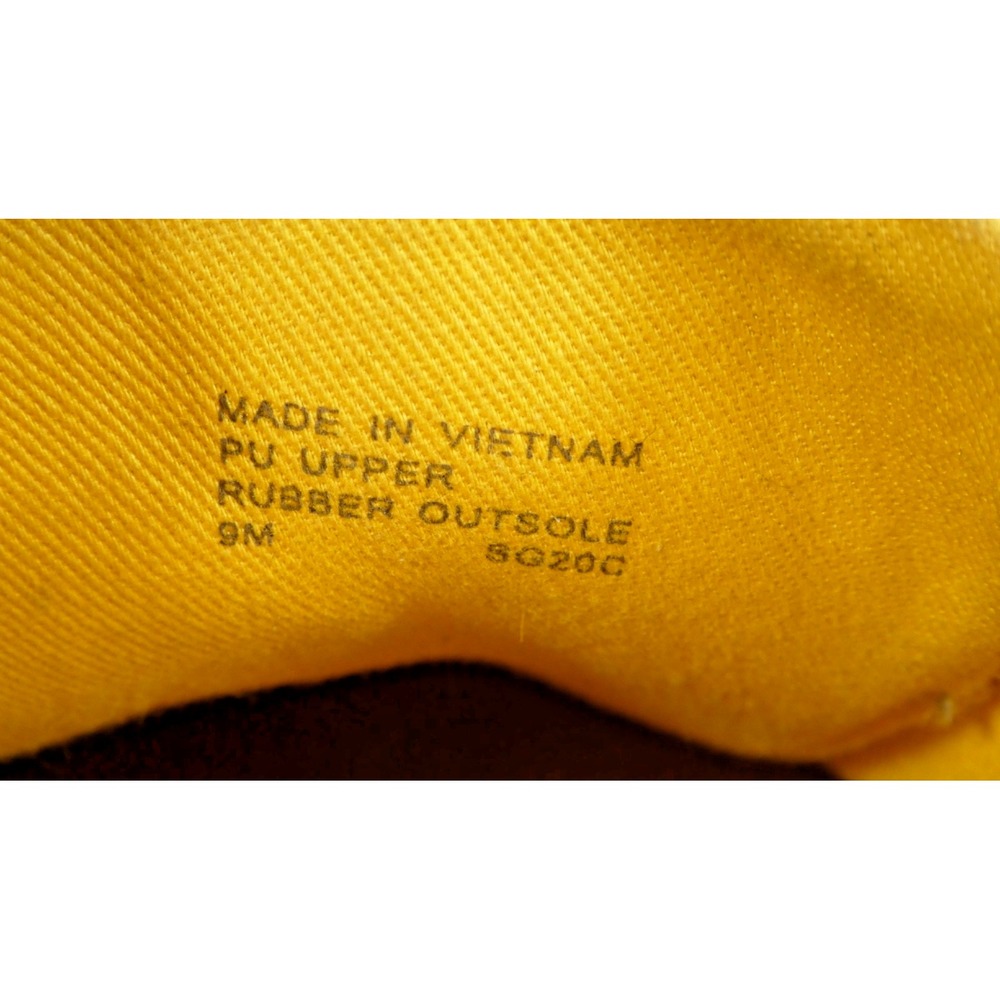 Michael Kors POPPY Monogram Lace-Up size 9M -White & Yellow - Picture 8 of 9